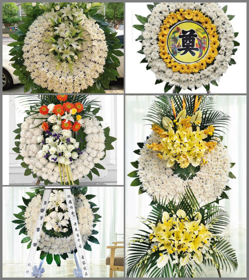 山东青岛平度市旧店镇罗头村花圈速递